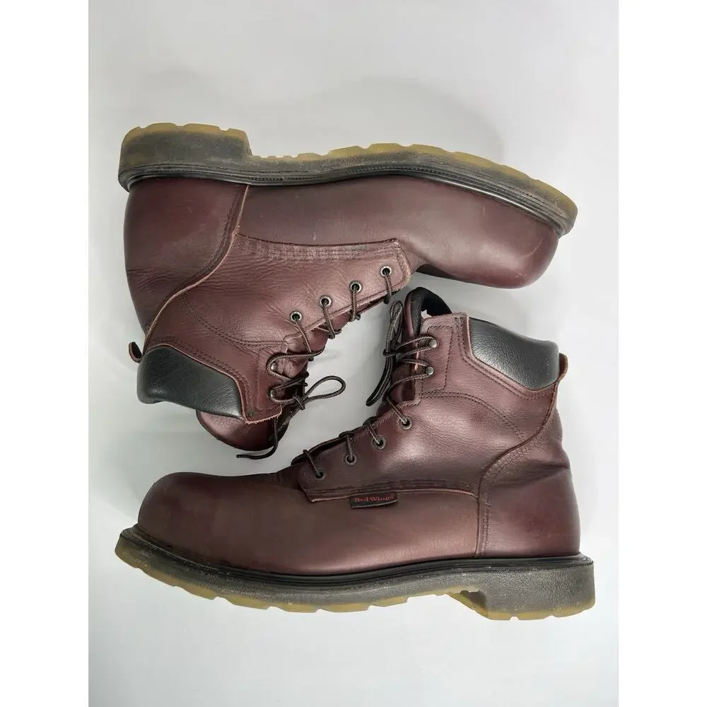 Red Wing 2406 Leather Safety Steel Toe Work Boots USA Mens Size 15 E2